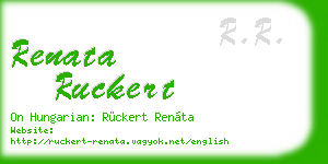 renata ruckert business card