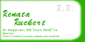 renata ruckert business card
